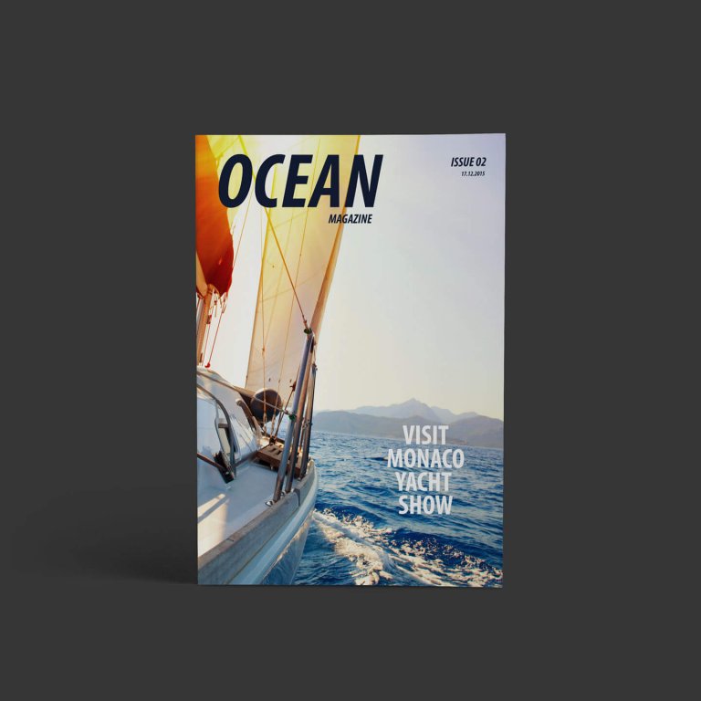 Ocean Magazine cover: visit monaco yacht show